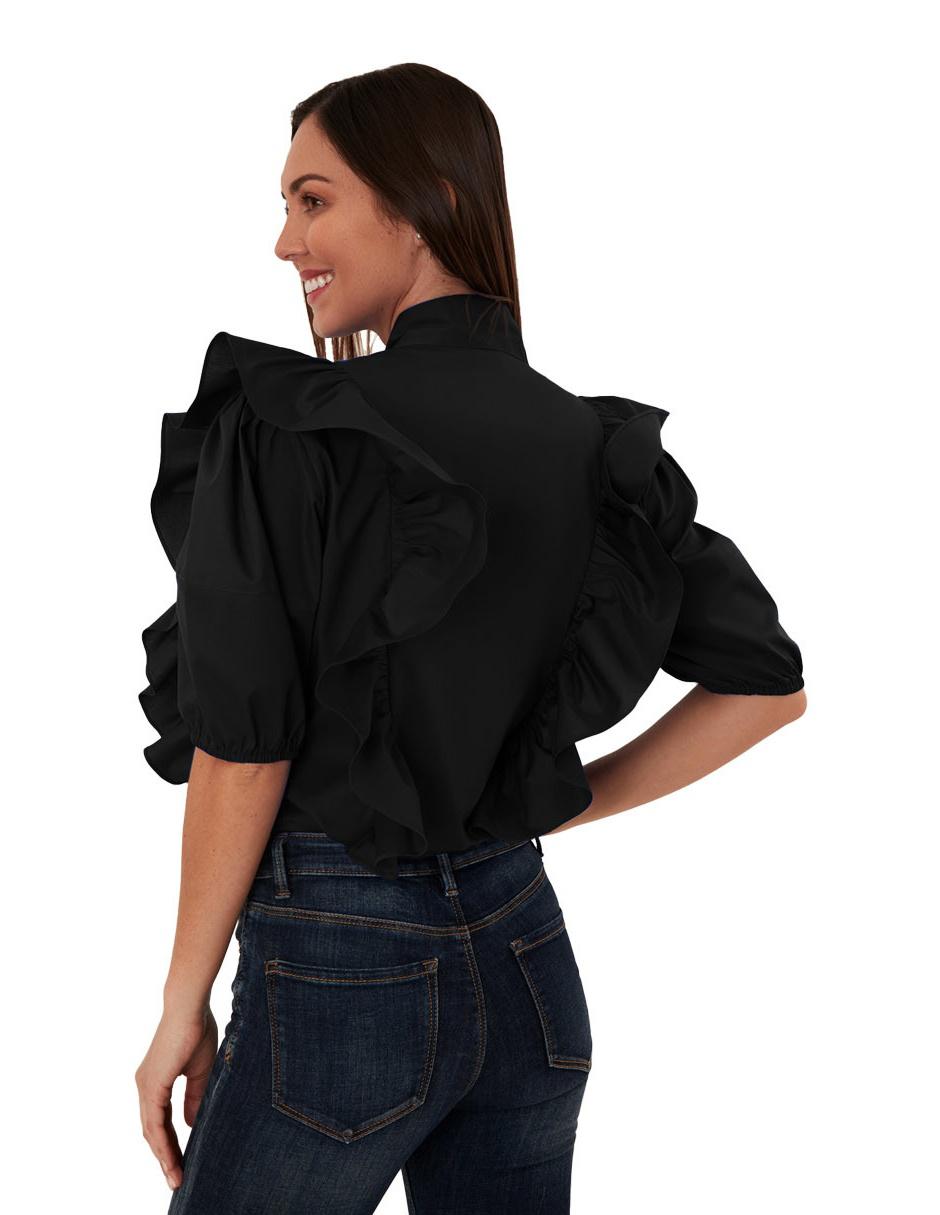 Blusa manga corta corte recto 2