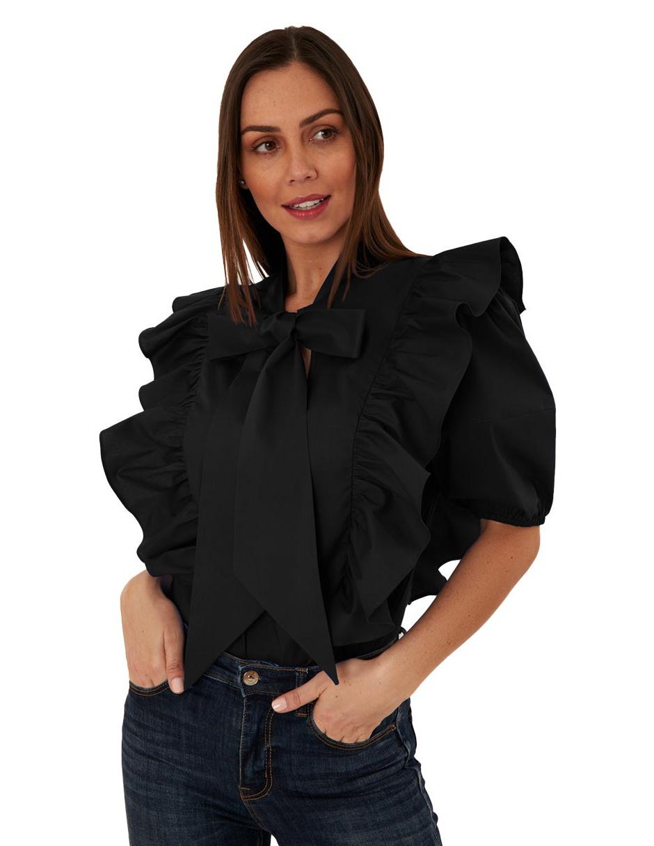 Blusa manga corta corte recto Blusa manga corta corte recto