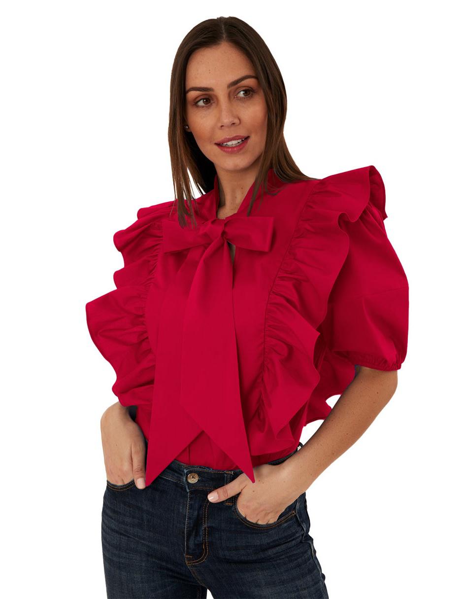 Blusa manga corta corte recto 1