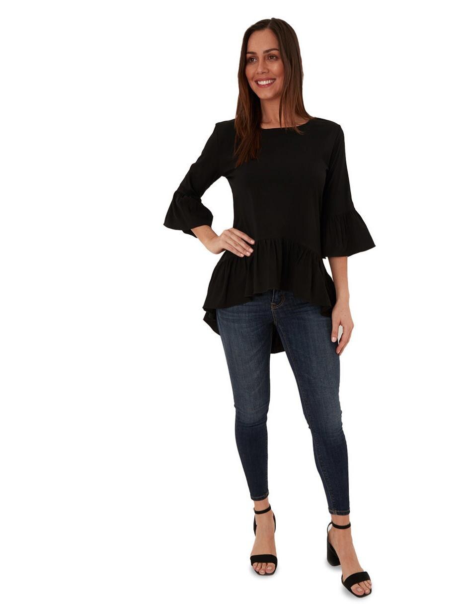 Blusa alice manga 3/4 para mujer 2