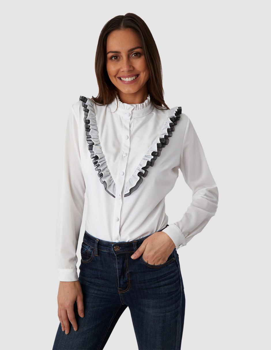 Blusa Adolfo Dominguez manga al codo para mujer