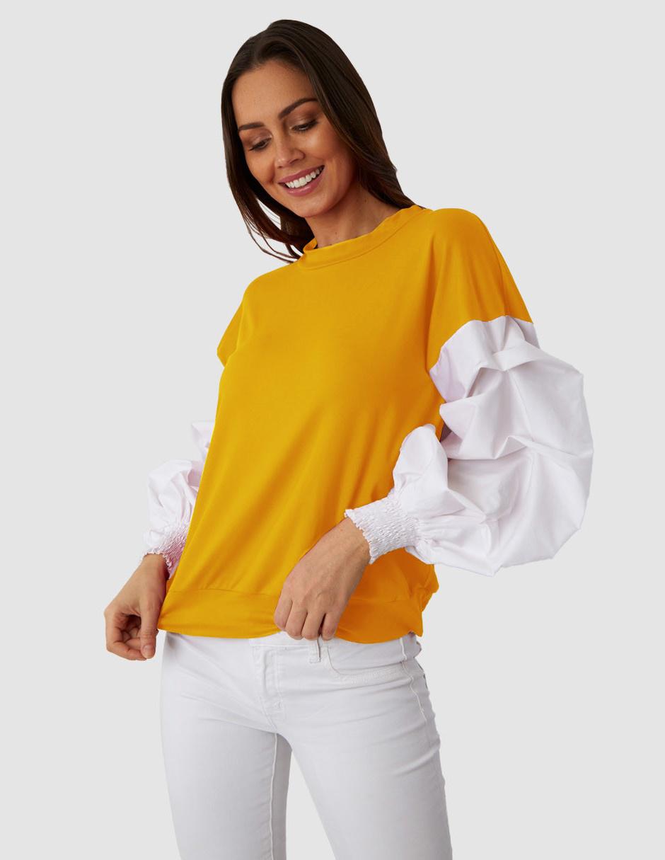 Blusa ani manga larga para mujer Blusa ani manga larga para mujer