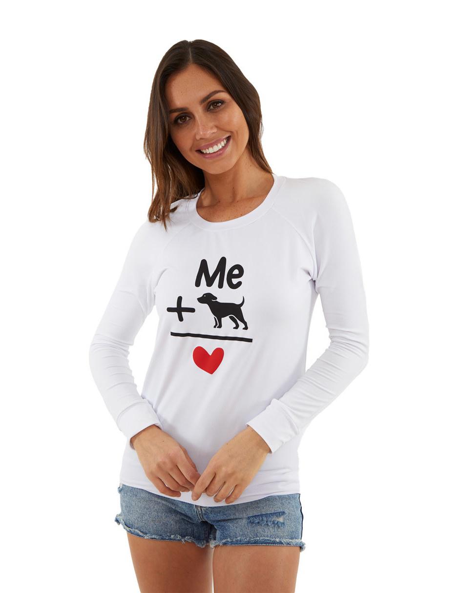 Blusa dog + me manga larga para mujer Blusa dog + me manga larga para mujer