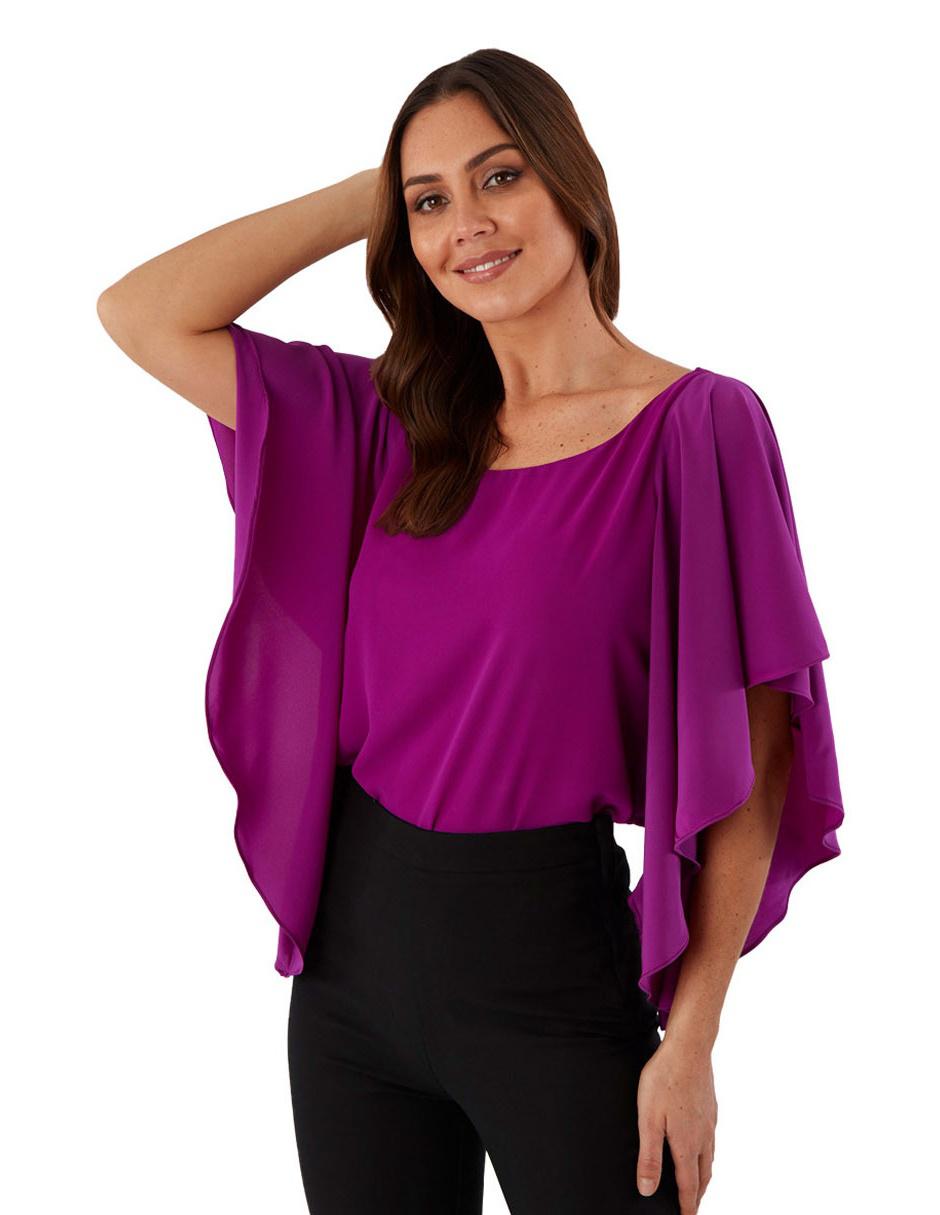 Blusa alondra manga corta para mujer 3