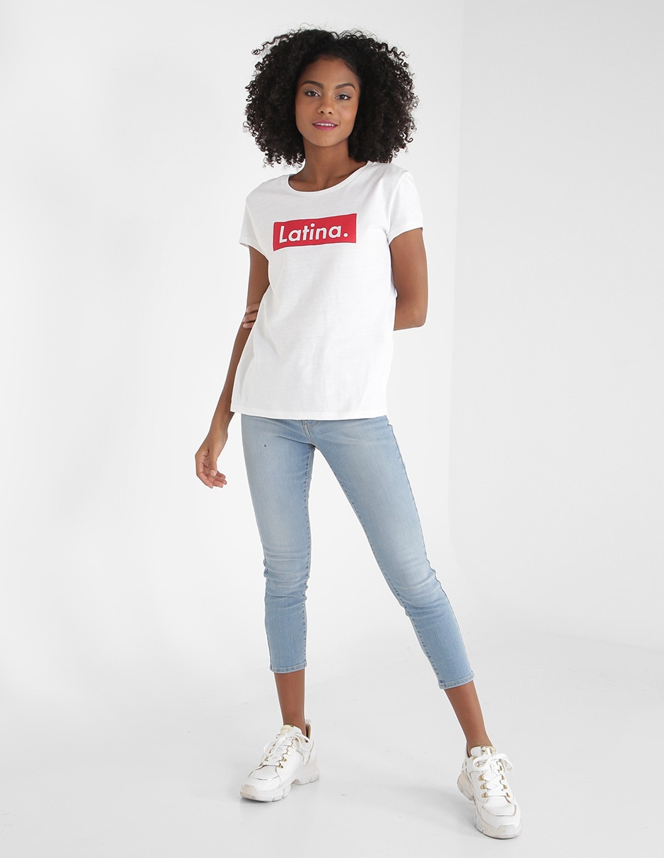 Playera manga corta 365 Essential cuello redondo para mujer 3