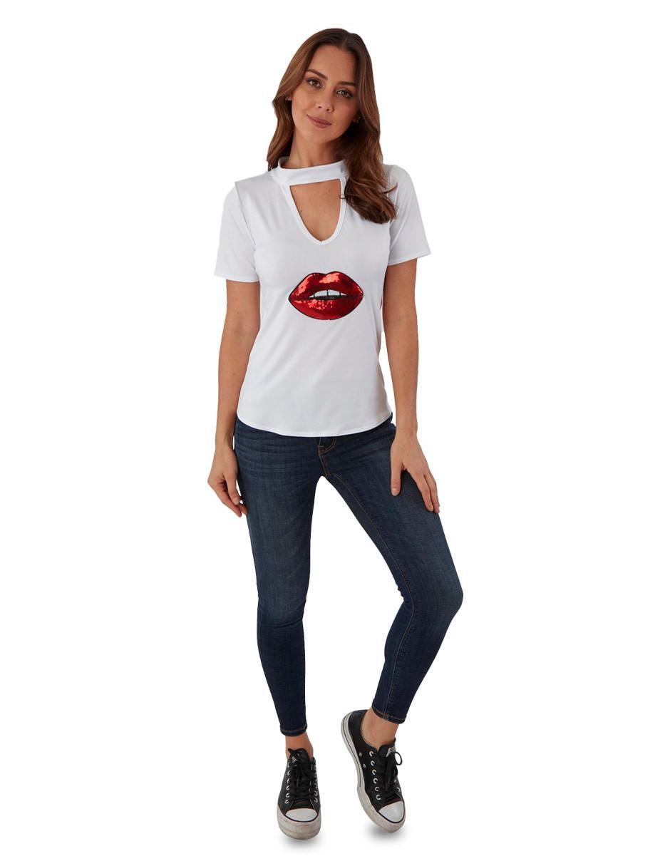 Blusa manga corta para mujer 4