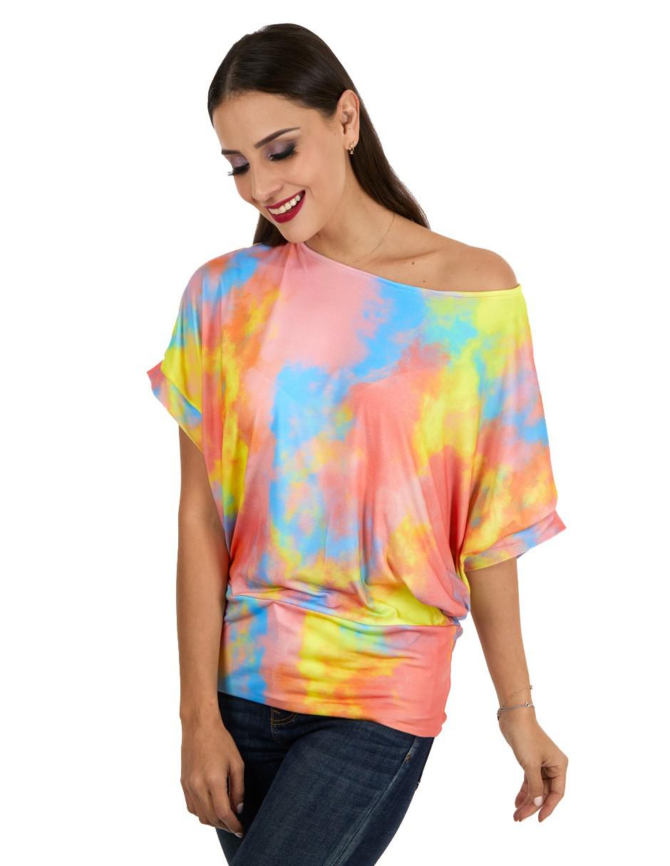 Blusa art colors manga larga para mujer