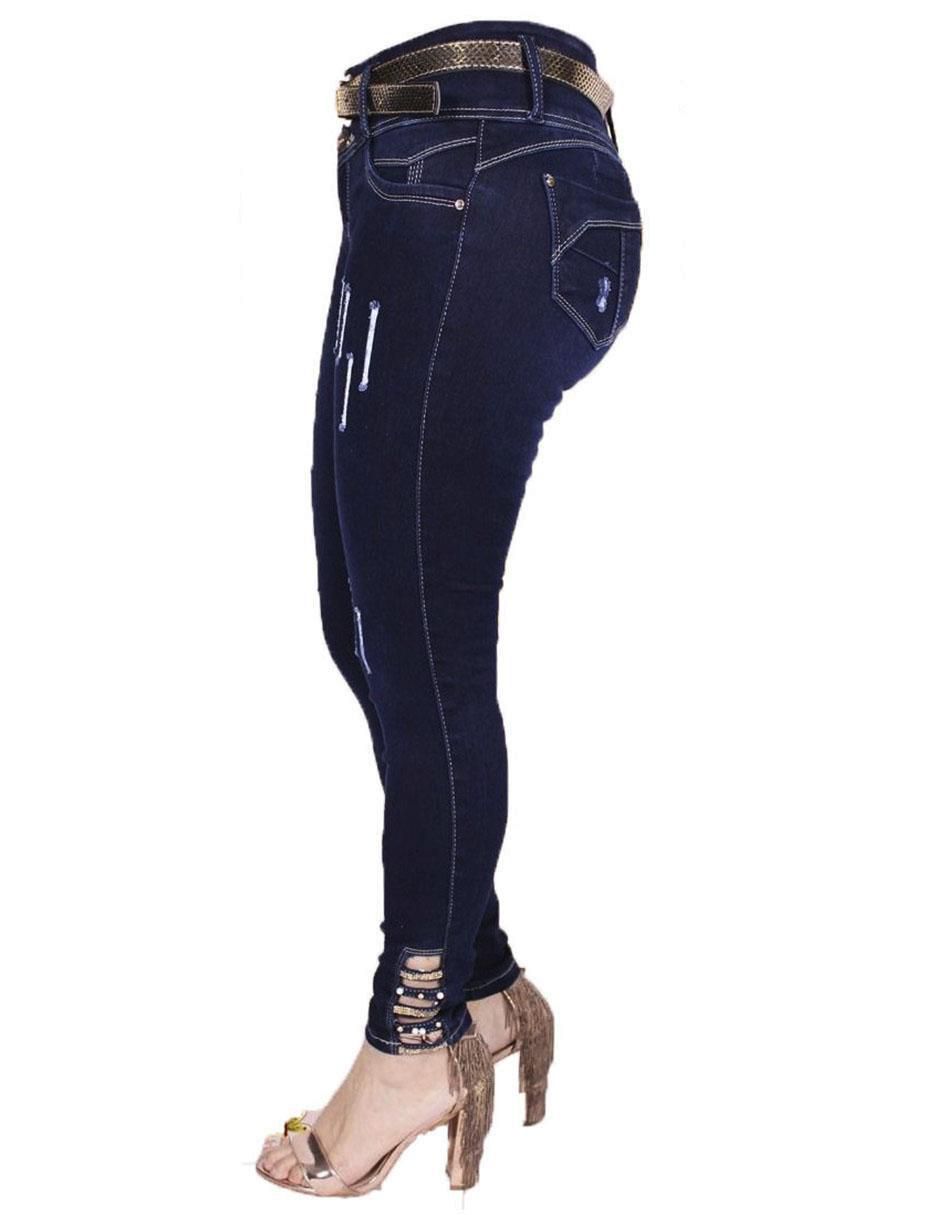 Jeans skinny Bombón para mujer 5