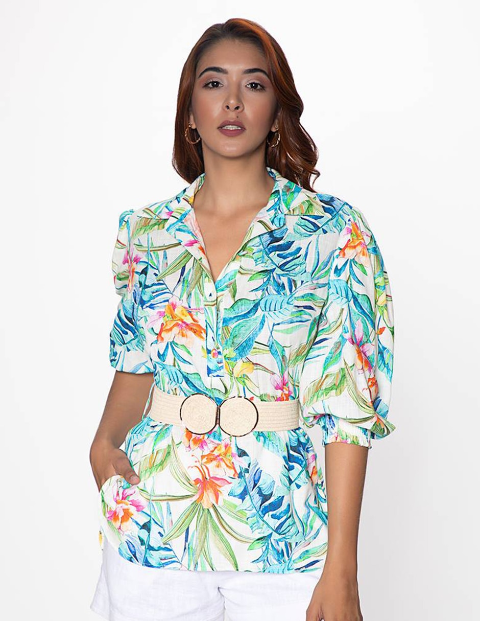 Blusa manga 3/4 para mujer Blusa manga 3/4 para mujer