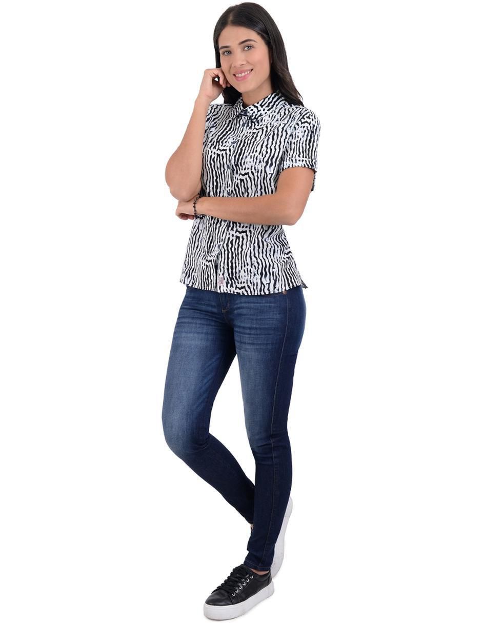 Blusa manga corta para mujer