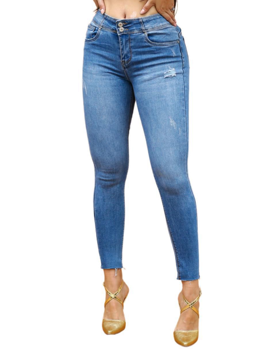 Jeans skinny j-kyr-1821-medio-tr para mujer