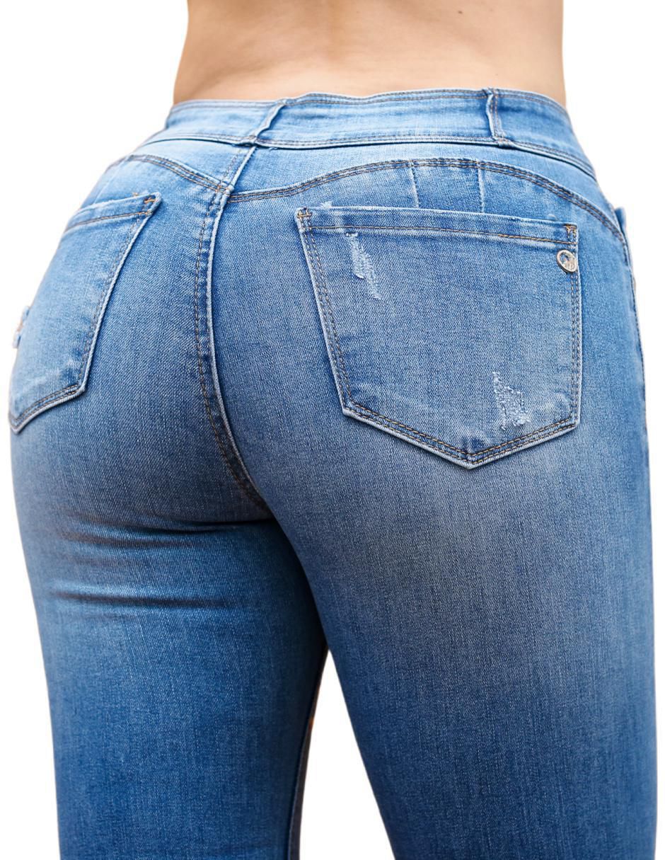 Jeans skinny j-kyr-1821-medio-tr para mujer