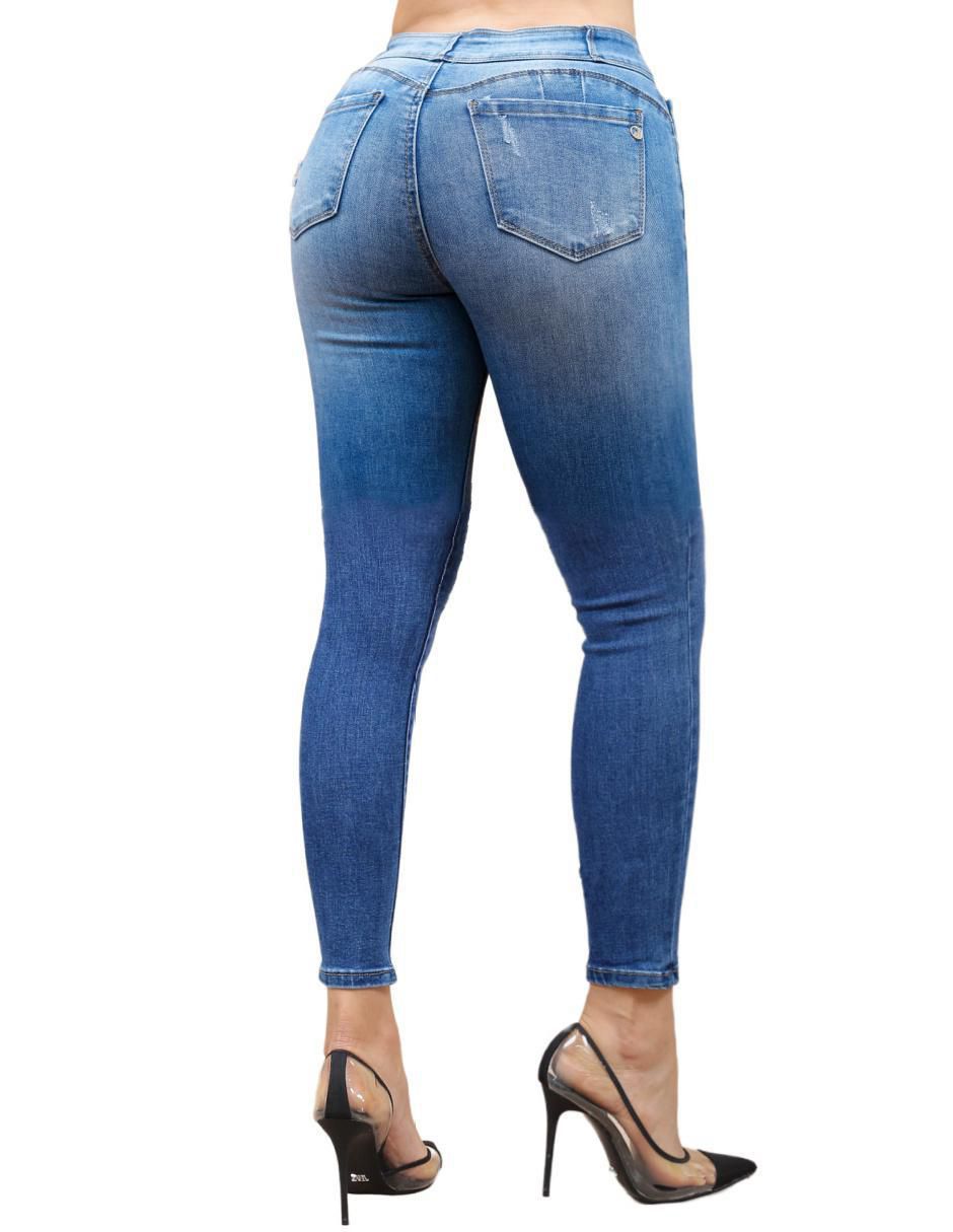 Jeans skinny j-kyr-1821-medio-tr para mujer