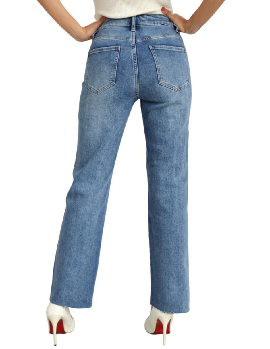 Jeans relajado j-dx-209-claro para mujer 4