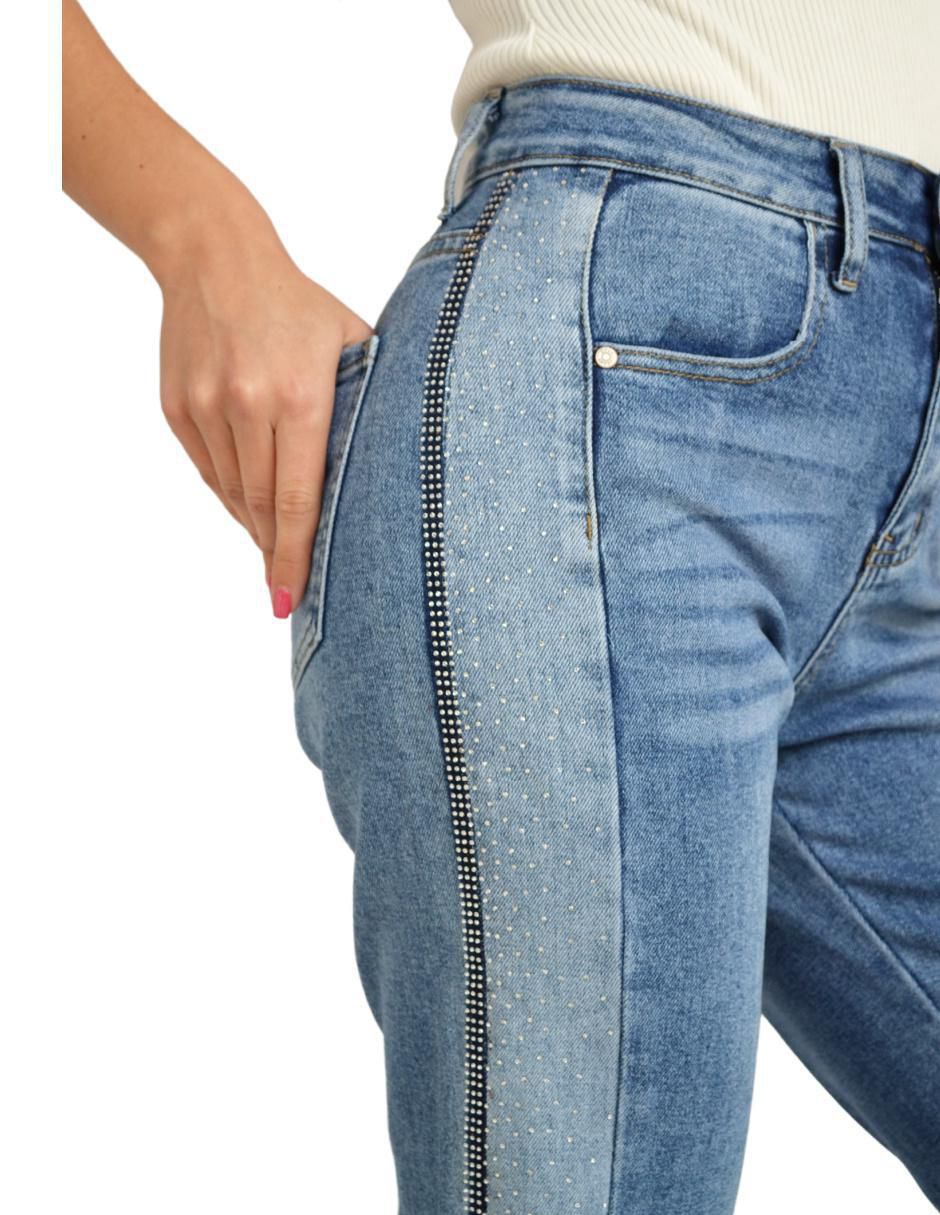 Jeans relajado j-dx-209-claro para mujer 3