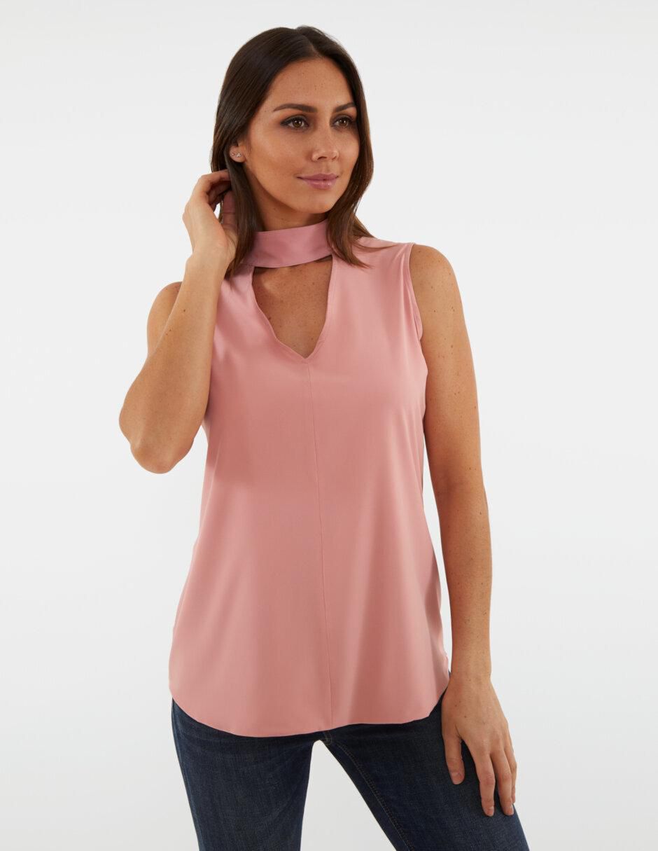 Blusa Bgl Petite manga corta para mujer Blusa Bgl Petite manga corta para mujer