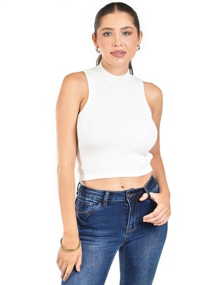 Blusa sin manga para mujer