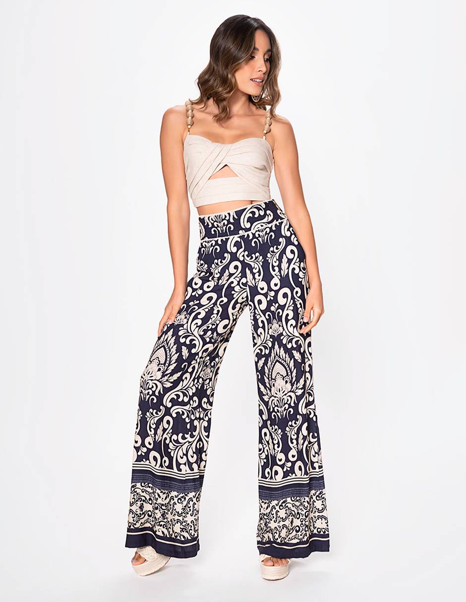 Pantalón relaxed amplio para mujer 1