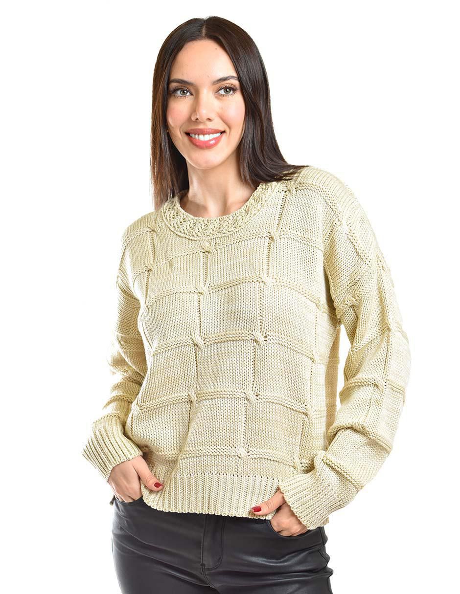Suéter cuello redondo para mujer Suéter cuello redondo para mujer