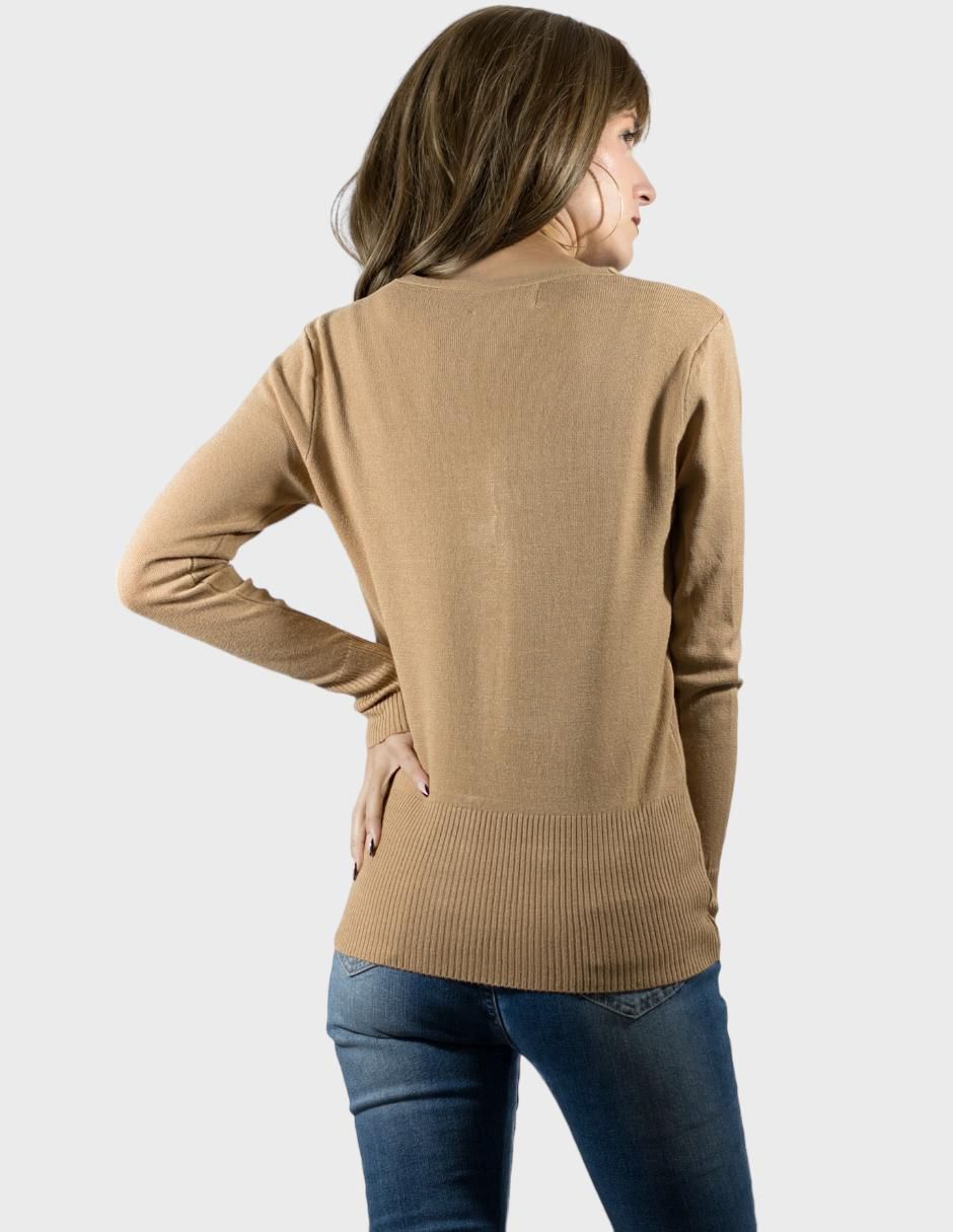 Suéter cuello v para mujer 5