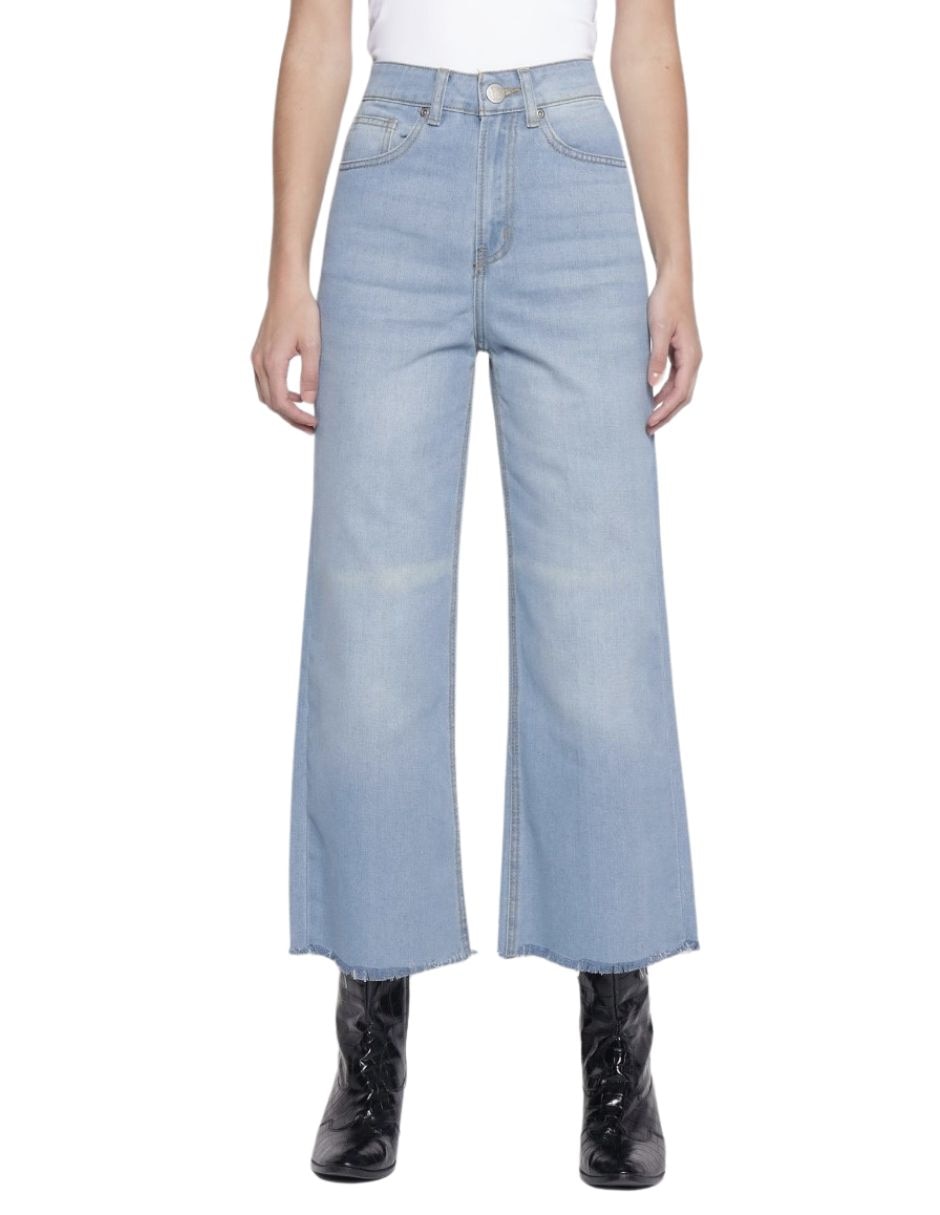 Jeans relaxed wide leg cropped wide para mujer Jeans relaxed wide leg cropped wide para mujer