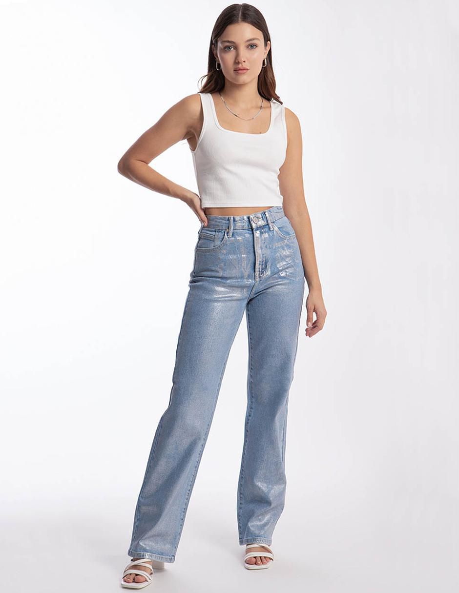 Jeans straight para mujer 2