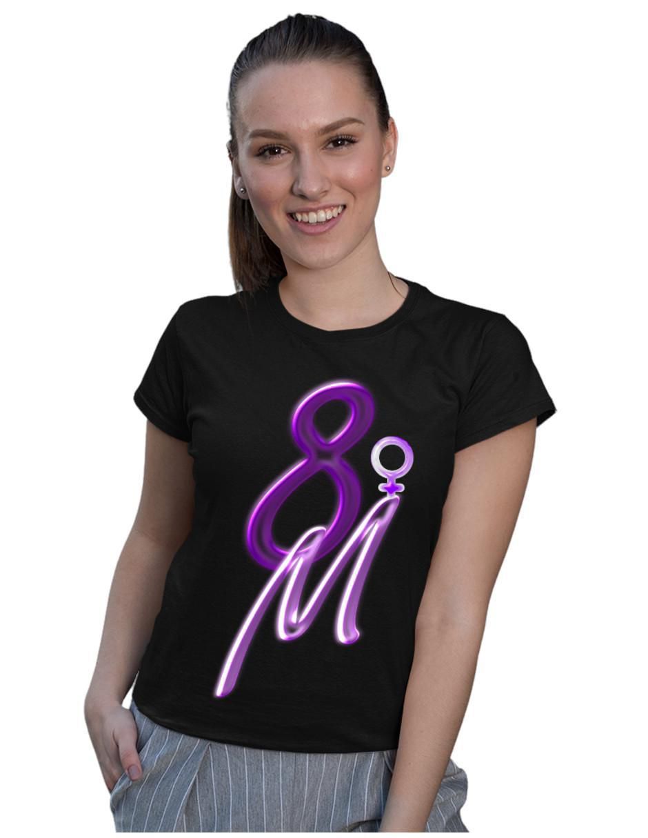 Playera manga corta Marëvnyk 8M cuello redondo para mujer