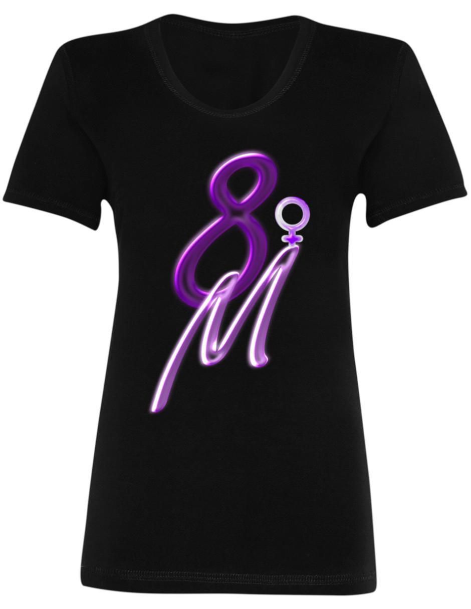 Playera manga corta Marëvnyk 8M cuello redondo para mujer