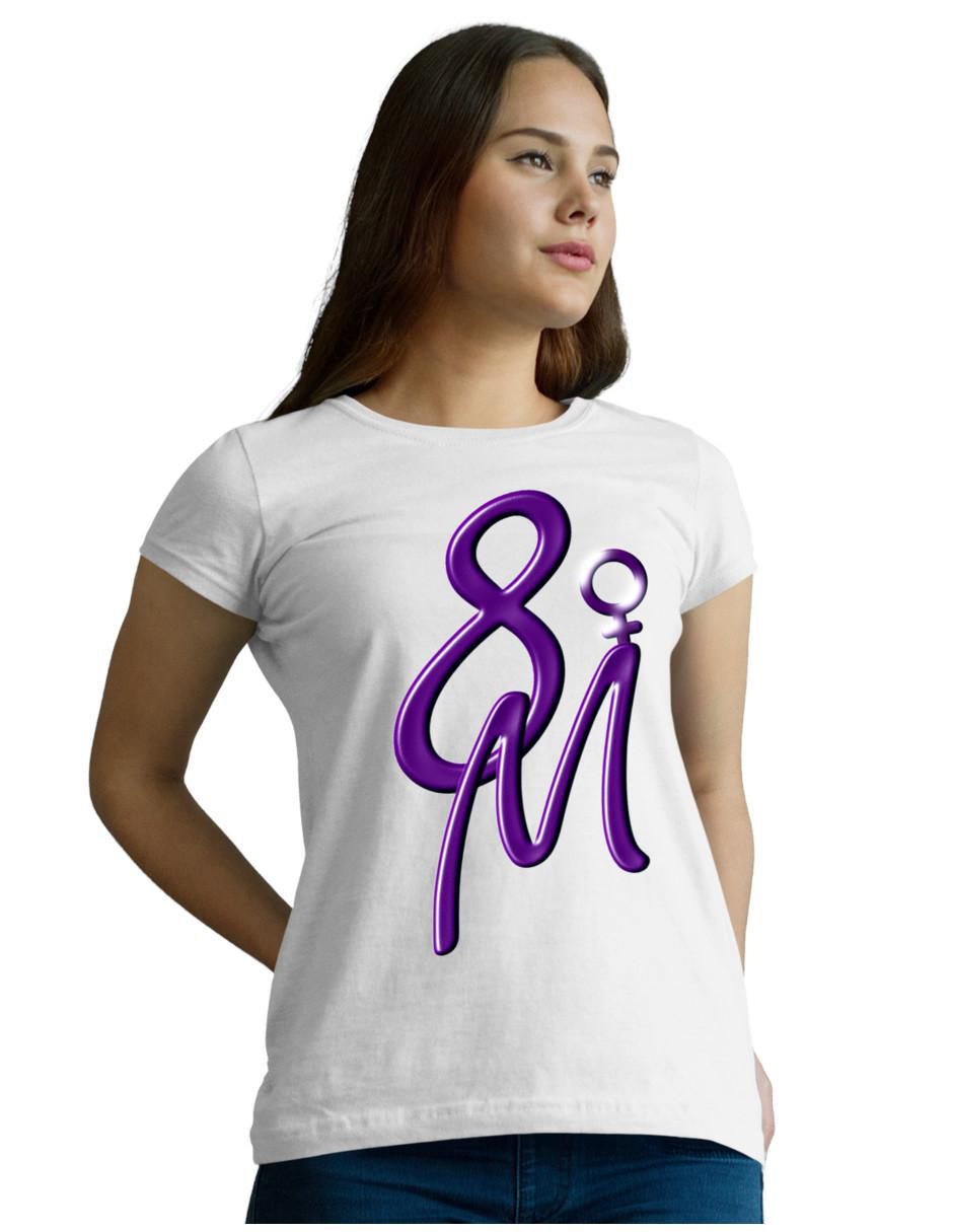 Playera manga corta 8M cuello redondo para mujer