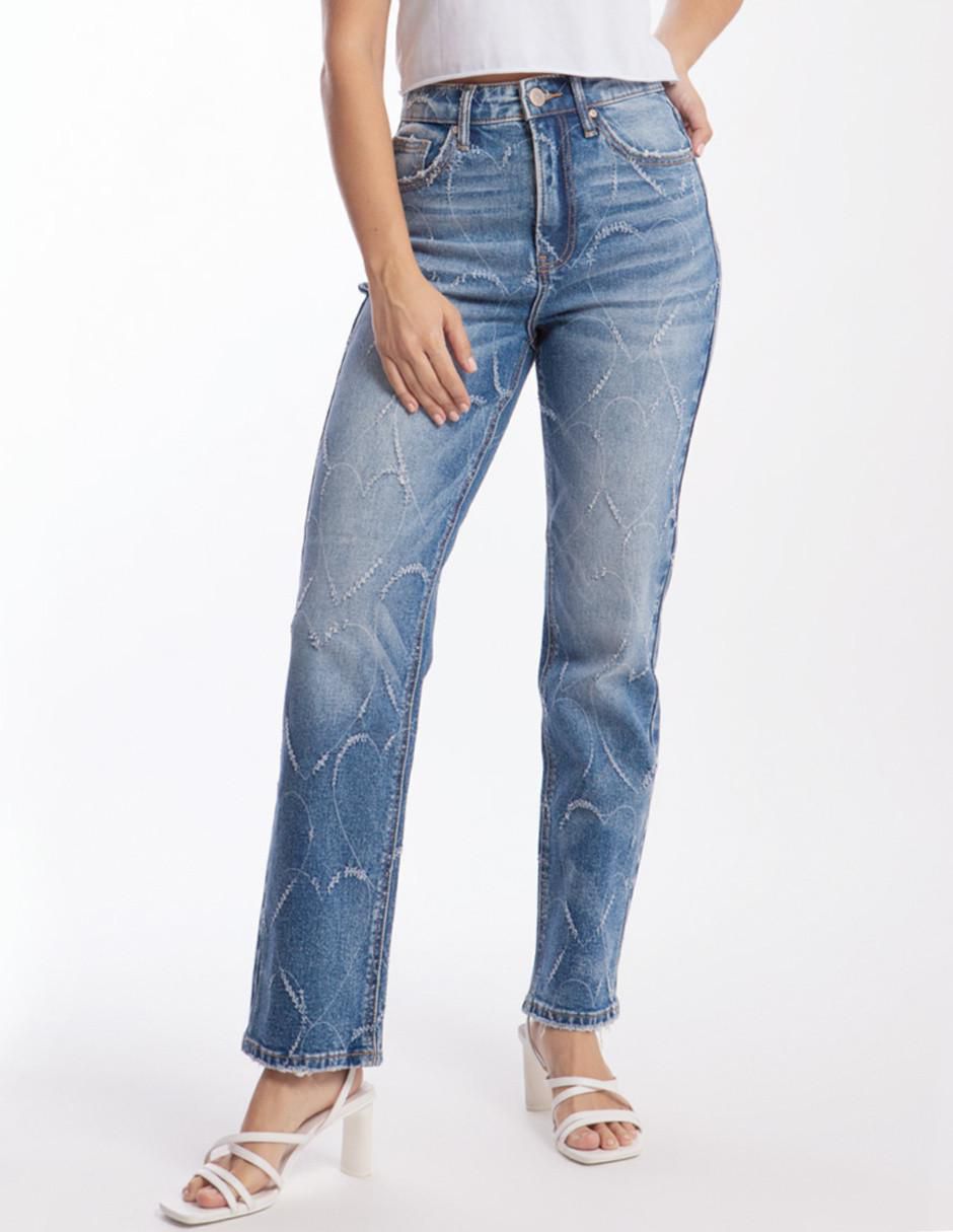 Jeans straight j-bal-6551-medio para mujer