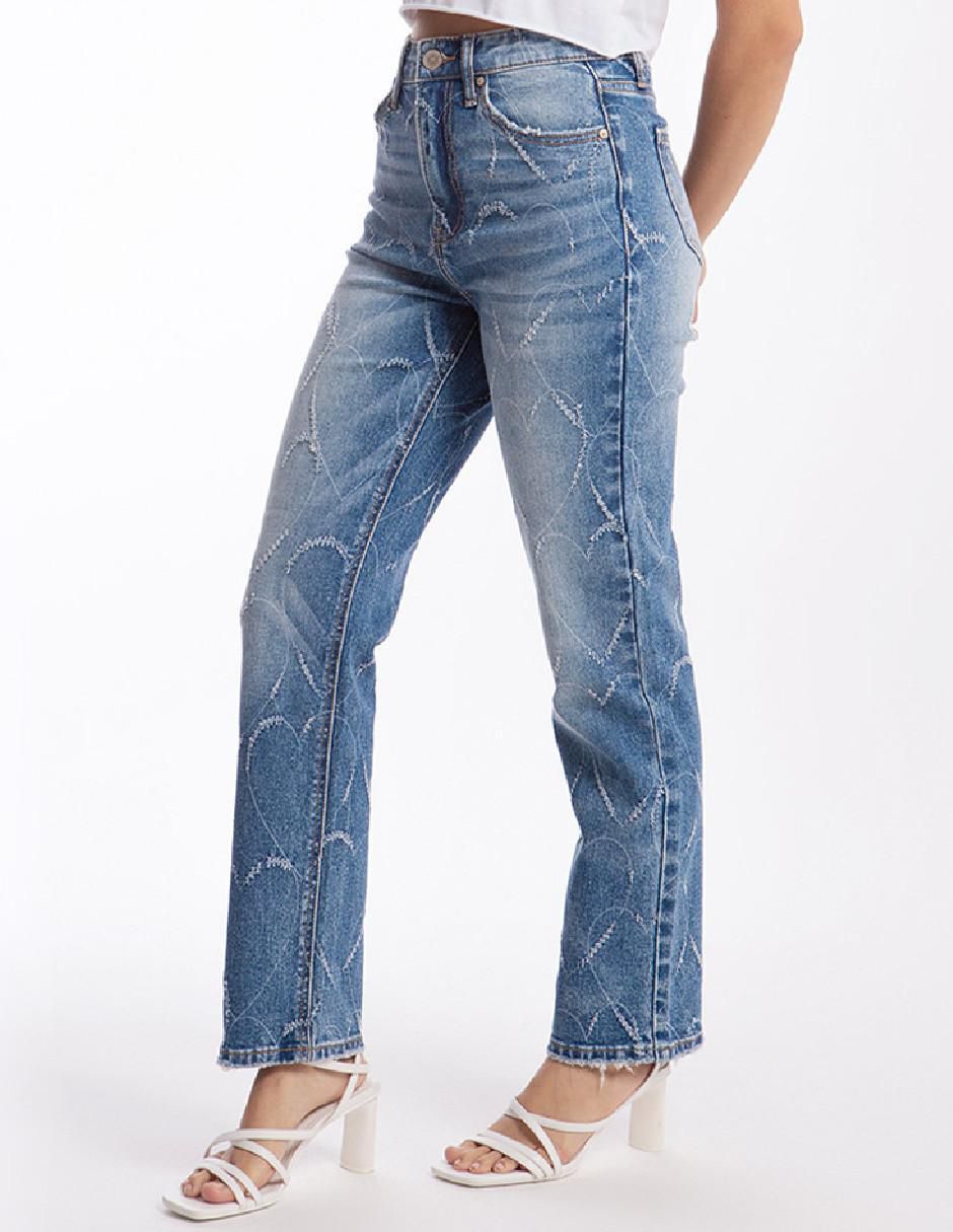Jeans straight j-bal-6551-medio para mujer 2