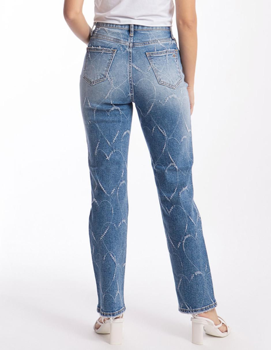 Jeans straight j-bal-6551-medio para mujer 3