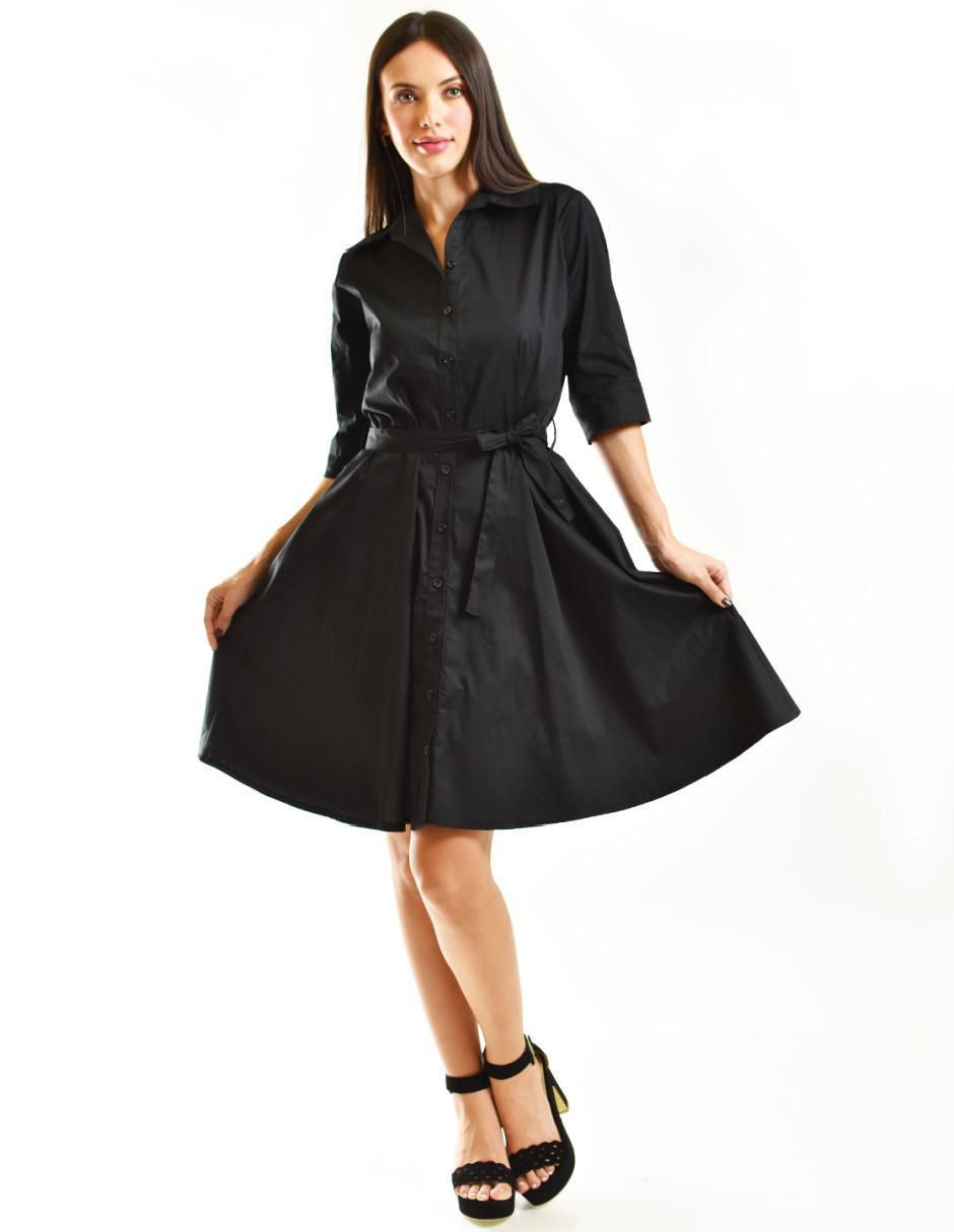 Vestido a la rodilla casual para mujer