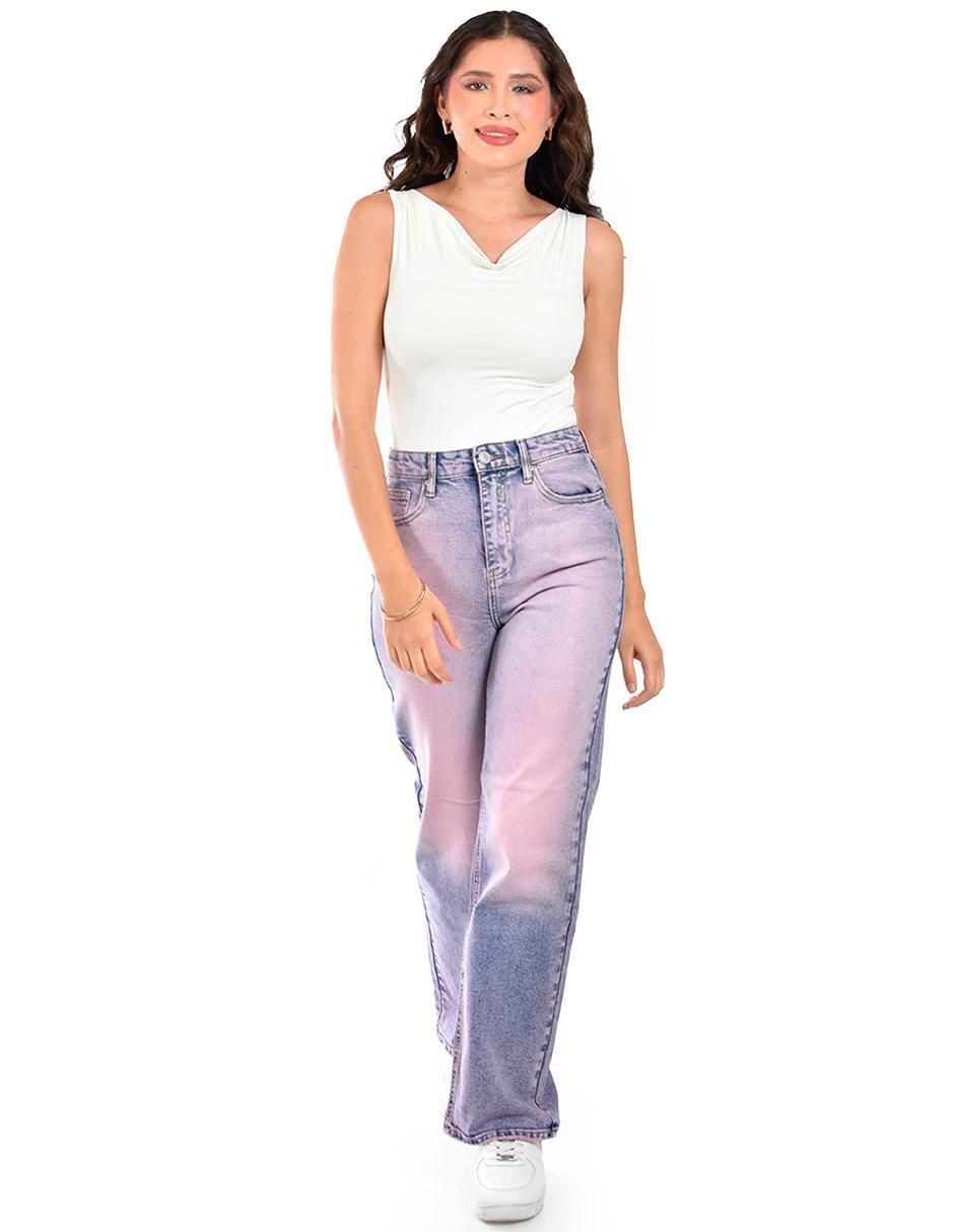 Jeans relajado j-bal-6619-rosa para mujer 4