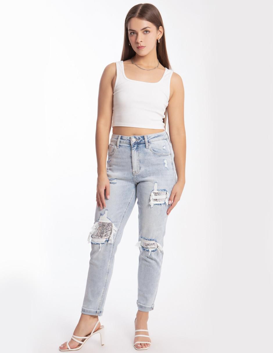 Jeans relajado j-bal-6635-claro para mujer 3