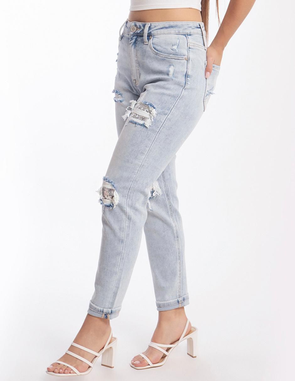 Jeans relajado j-bal-6635-claro para mujer 4