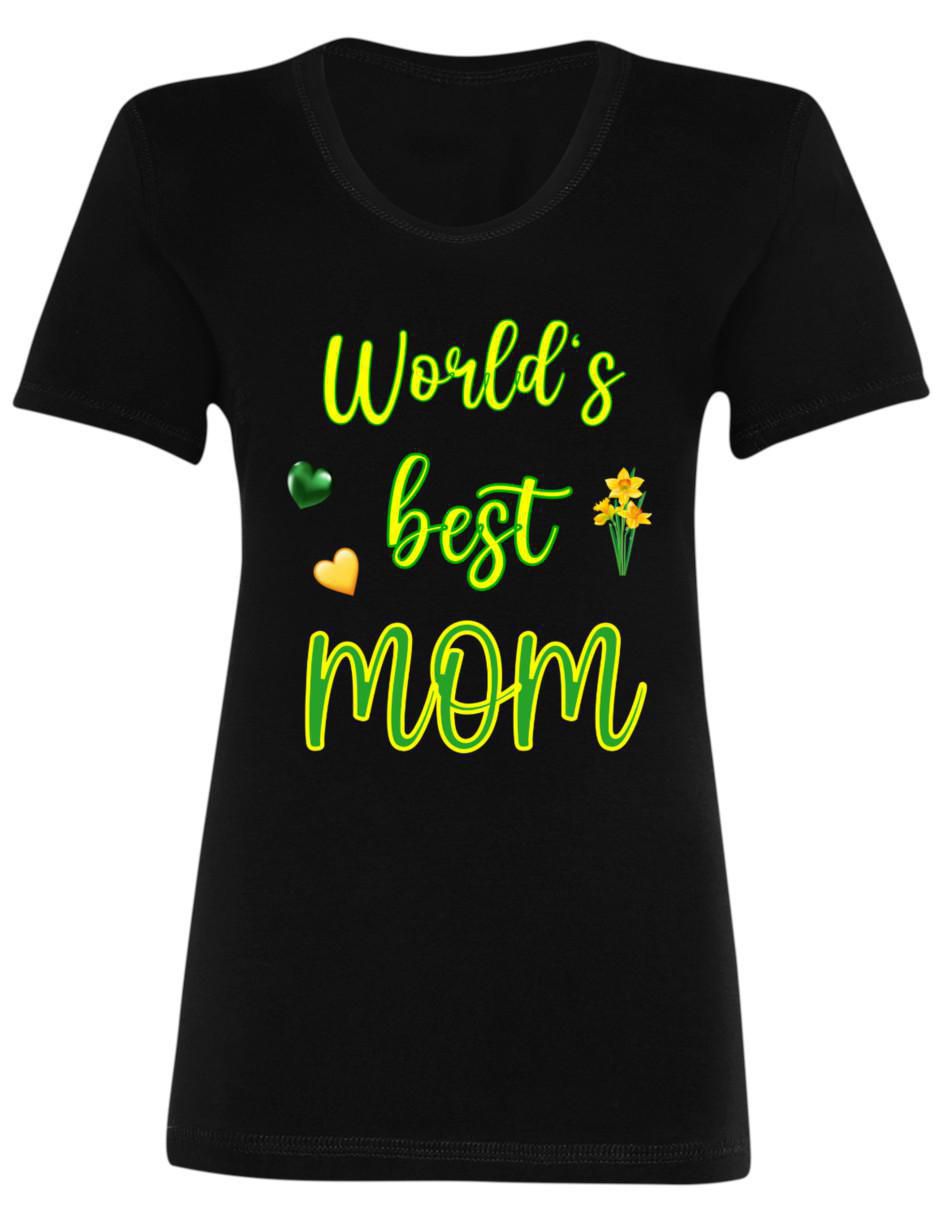 Playera manga corta Día de la Madre Mejor Mamá del Mundo cuello redondo mujer 4