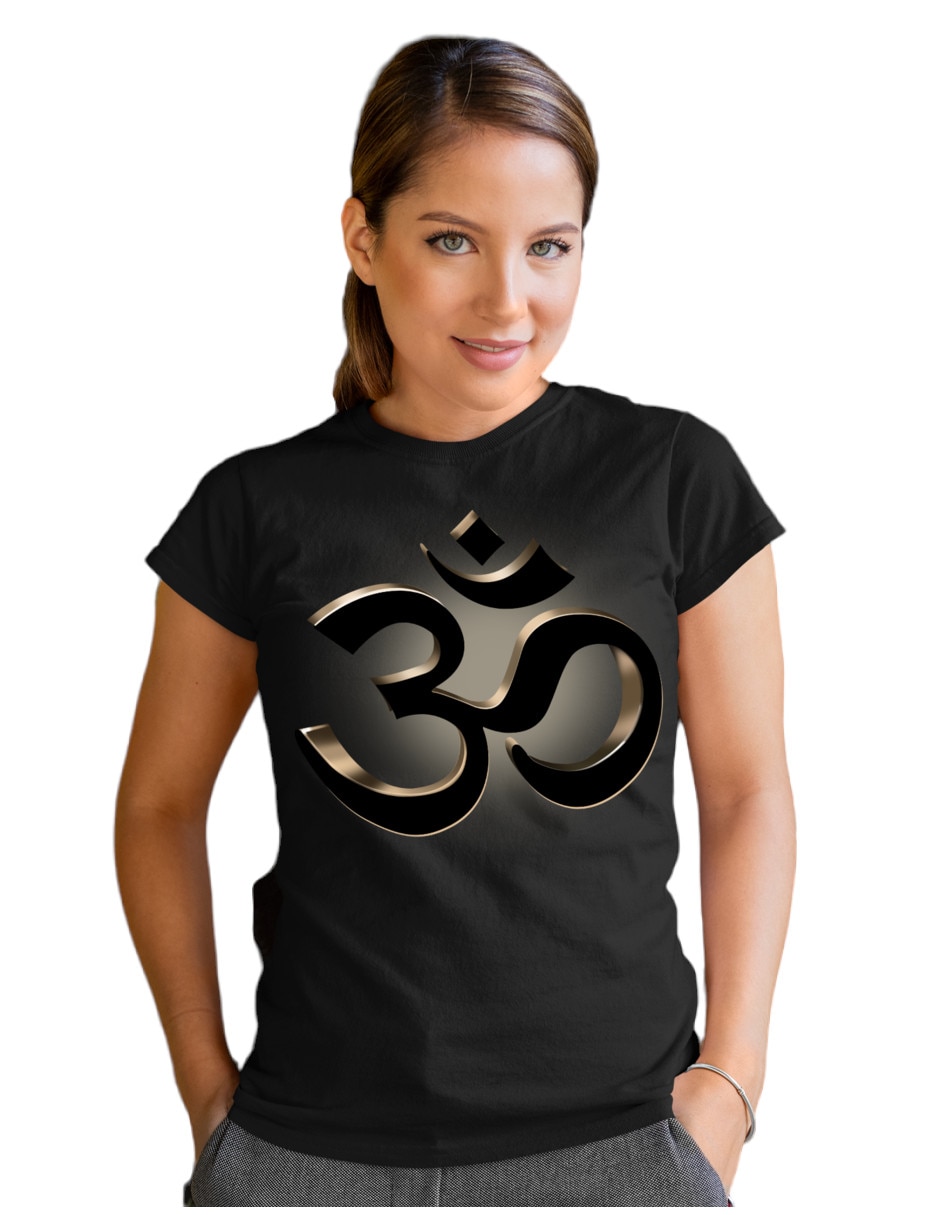Playera manga corta Marëvnyk Buda cuello redondo para mujer