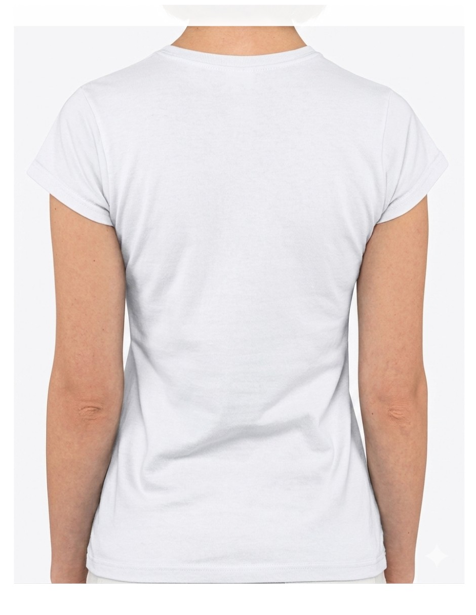 Playera manga corta Marëvnyk Buda cuello redondo para mujer