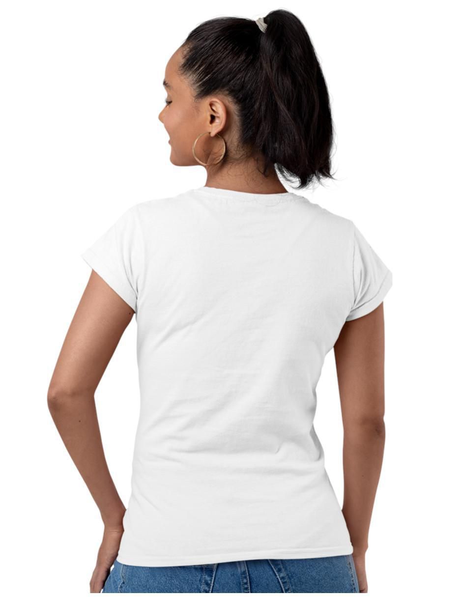 Playera manga corta Buda cuello redondo para mujer 2