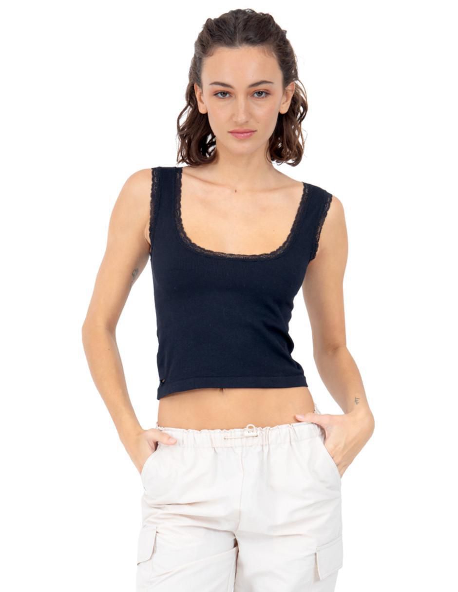 Top escote regular tirante ancho 1