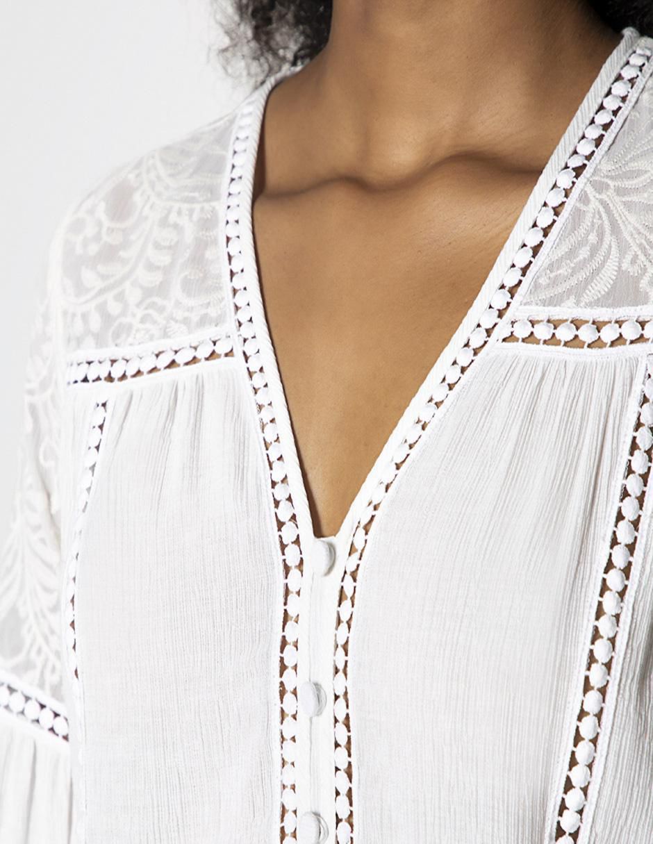 Blusa manga 3/4 para mujer
