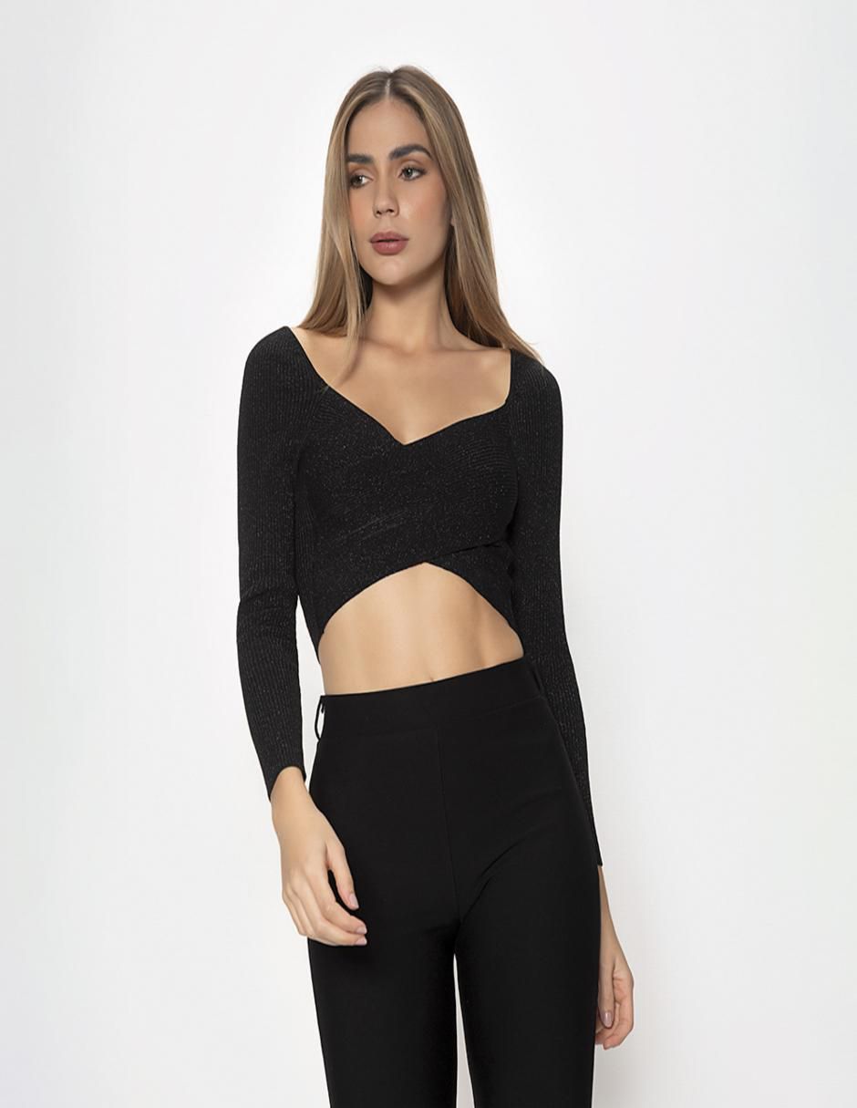 Blusa manga larga para mujer