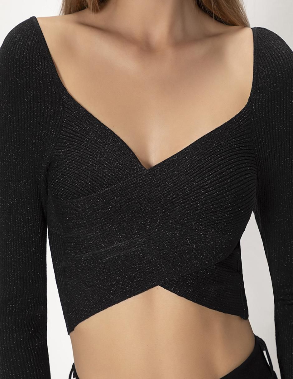 Blusa manga larga para mujer