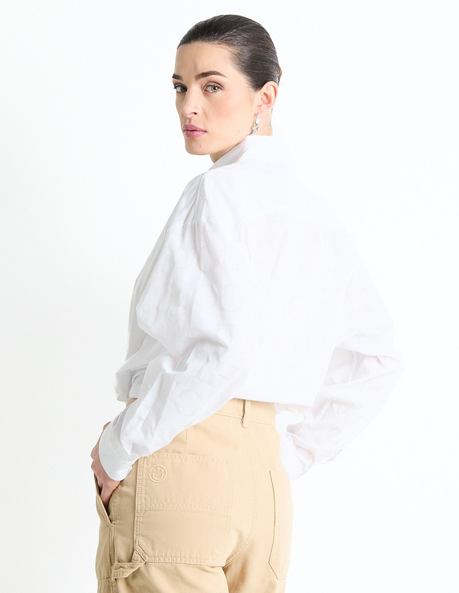Blusa camisera Kur.Kuma manga larga para mujer 5