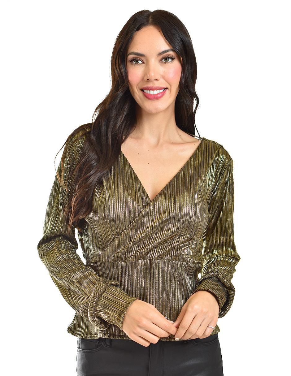 Blusa manga larga para mujer
