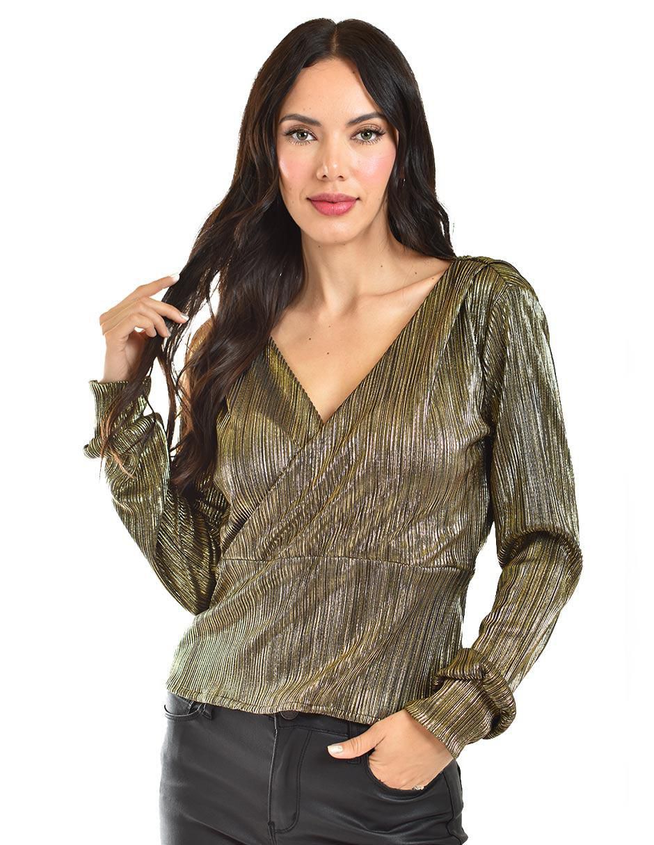 Blusa manga larga para mujer