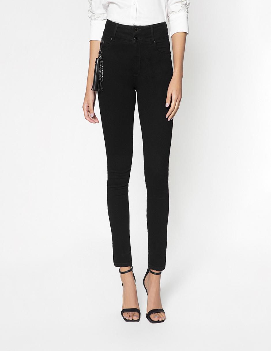 Jeans skinny corte cintura para mujer