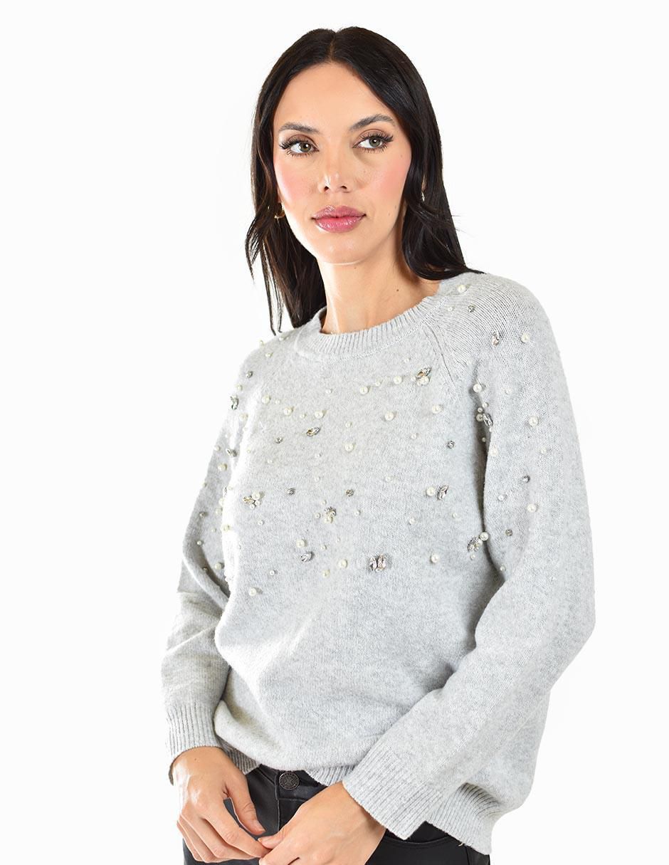 Suéter cuello redondo para mujer 5