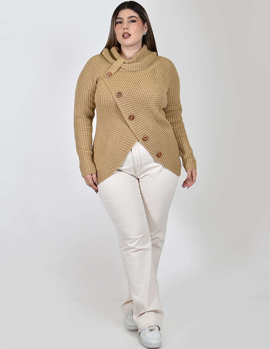 Suéter cuello redondo para mujer 3